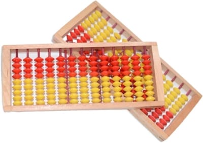 Abacus Rekenmachine - Telraam Houten - Rekenen Leren - 13 Rijen Houten - 21x9x1.6cm - Multicolor