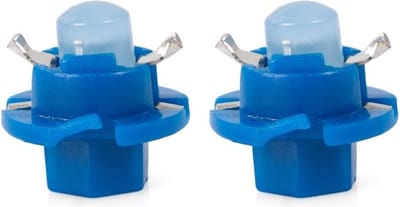 B8.4d auto lamp 2 stuks blauw | LED dashboardverlichting - klokken - schakelaars | 12V DC