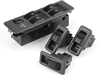 Allecto - Hoofd Schakelaar - Vervangingsonderdeel - Betrouwbaar - Zwart - Compatibel met Mitsubishi Pajero - Auto-accessoires - Geschikt voor 1990-...
