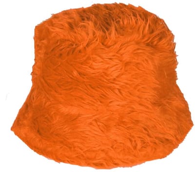 Bucket Hat Pluche Bont - Oranje - Vissershoedje - Volwassenen - One Size - Unisex