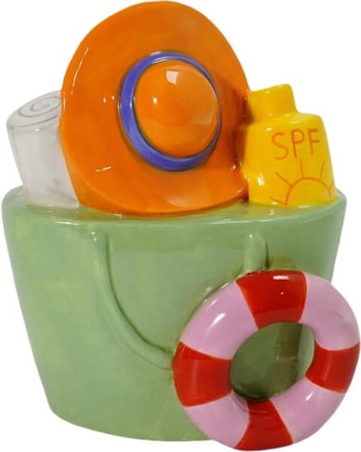 Aardewerk vaas strandtas
