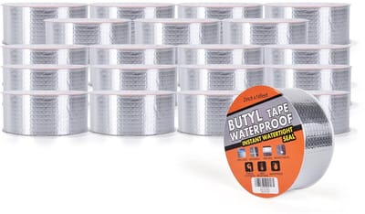 Extra Sterke Waterdichte Butyl Afdicht Tape Zilver Aluminium - 5 x 40 m - 20 Rollen