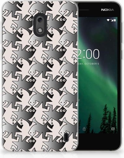 Nokia 2 TPU Hoesje Salamander Grey