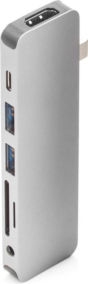 Hyper Solo Hub 7 in 1 voor Macbook & USB-C devices - Zilver