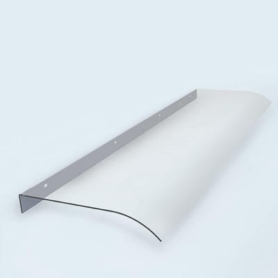 Deur Luifel - Regenbescherming Buiten - Entree Beschermen - Slagvast Polycarbonaat - 40x90cm - Transparant