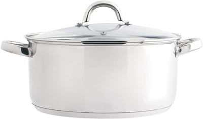 Braadpan met Glazen Deksel 1L - 20 cm, Geschikt voor Inductie