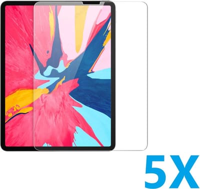 Screen protector Geschikt voor: Apple iPad Pro 12.9 (2018/2020/2021/2022) 12,9-Inch Tablet Screenprotector 5x - glas - bescherm - beschermglas - ZT Accessoires
