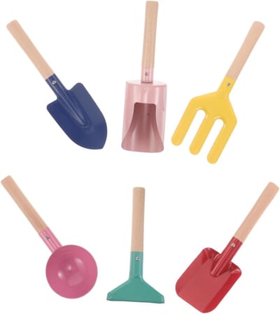 Kindertuingereedschap Set - Buitenspeelgoed Peuters - Spelen en Tuinieren - Complete Mini Set - 23 x 16 x 11 cm