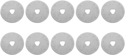 Vervangende Snijmesjes 45mm - Draaibare Snijbladen voor Papier, Stof en Leer, Duurzaam en Handig