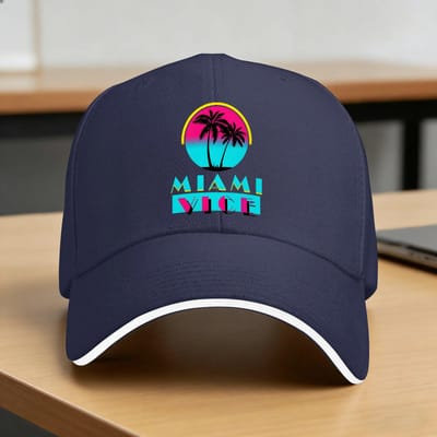 Miami Vice Casual Baseballpet Zomer Truckerpet Zonneklep Wandelen Vissen Snapbackpet Koppel Vrouwen Y2K Grappige Petten One Size
