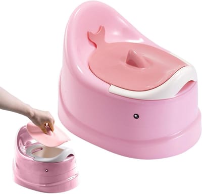 Kinder Potje Stoel - Zindelijkheidstrainer Toilet - Kind Zindelijk Maken - Anti-spat Ontwerp - 114 Pond - Roze