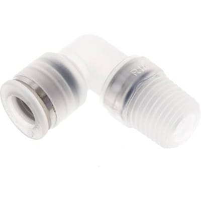 8mm x R1/4'' 90 graden L-verbinding PA Insteekfitting Buitendraad Draaibaar EPDM/PTFE