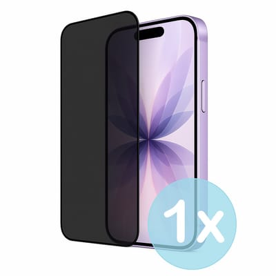 Privacy Screenprotector Geschikt voor iPhone 17 – Anti-Gluren – Krasbestendig Gehard Glas 9H – Volledige Dekking – FuturiQ