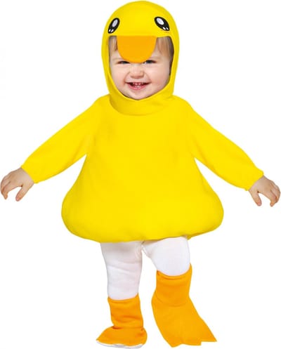 Fiestas Guirca - Jumpsuit eend 12-18 maanden - Carnavalskleding - Carnaval - carnavalskleding 2027 - Carnaval kostuum