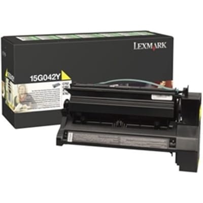 Lexmark 15G042Y toner cartridge geel hoge capaciteit (origineel)