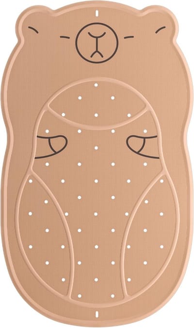 Antislip Badmat met Leuke Capibara Print voor Kinderen