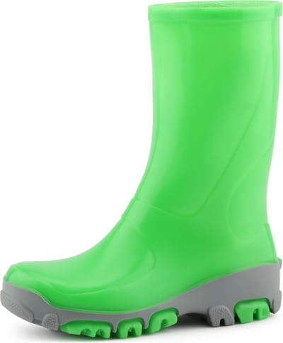 Ladeheid Kinder Regenlaarzen - Waterdichte voor Jongens en Meisjes - PVC - LA-RB-481 - Neongrün - 23/24