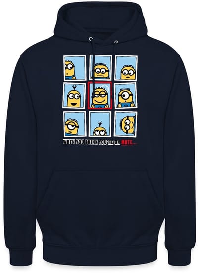 Minions Thuis Kantoor Problemen Hoodie Unisex