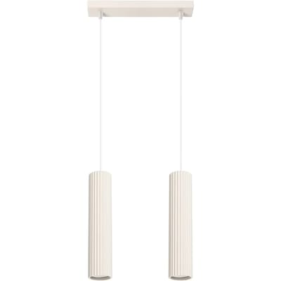 Sollux Lighting Hanglamp Karbon - GU10 - beige - aluminium - 90x30x6.5cm