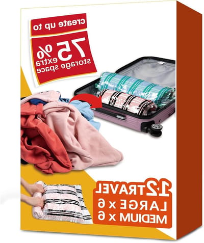 Storage Master 12 reizen compressie zakken, vacuüm verpakking ruimtebesparende rits zakken voor cruise reizen accessoires