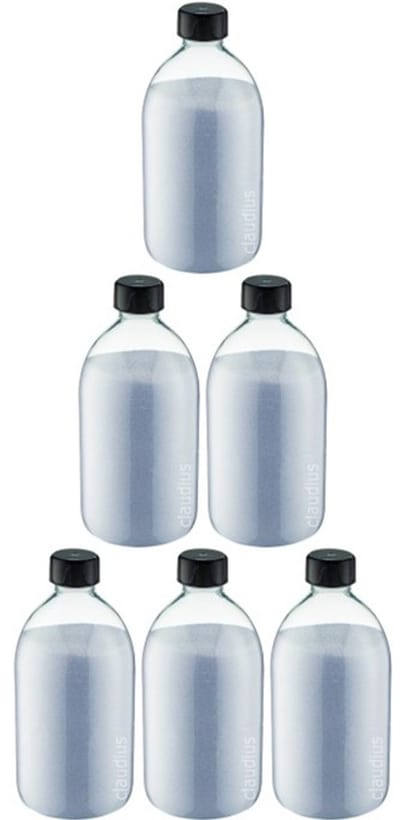 Scrubzout Lavendel - 650 gram - Fles met zwarte dop - set van 6 stuks - Hydraterende Lichaamsscrub