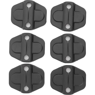 6 stuks Autodeurslot Decoratie Sierlijst Cover Zwarte Decal Geschikt voor Jeep Wrangler JL 20182019 black