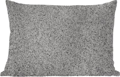 Buitenkussens - Graniet - Zwart - Wit - Patroon - Grijs - 60x40 cm - Weerbestendig