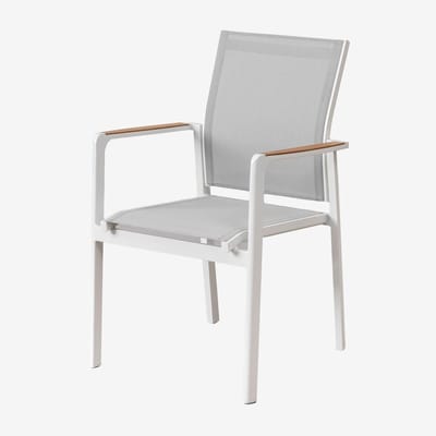 Tuinstoelen Set - Buitenstoelen - Buiten Ontspannen - Stapelbaar Ontwerp - 88 cm Hoog - Wit