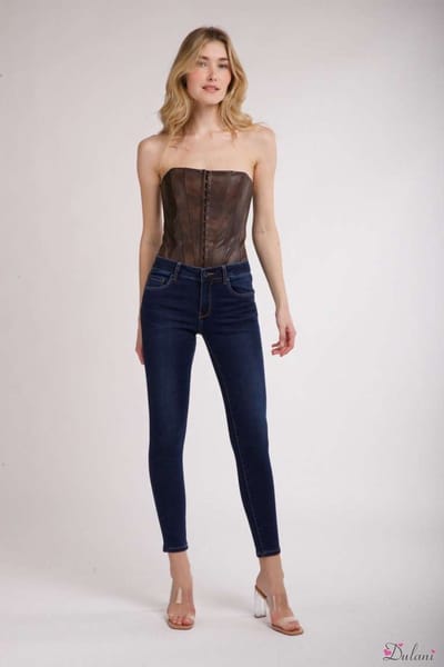 Broek Toxik3 normale taille jog style dark jeans 02