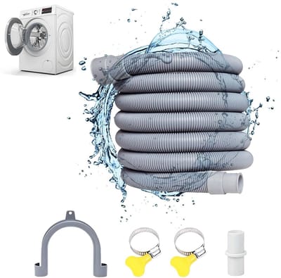 Dailygoods - 3M Afvoerslang Verlengset - Inclusief Beugel en Slangklemmen