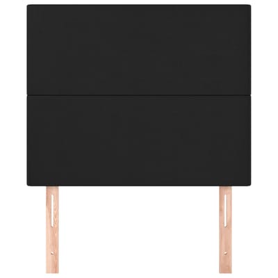 vidaXL - Hoofdbord - zwart - 90x5x118/128 - cm - kunstleer