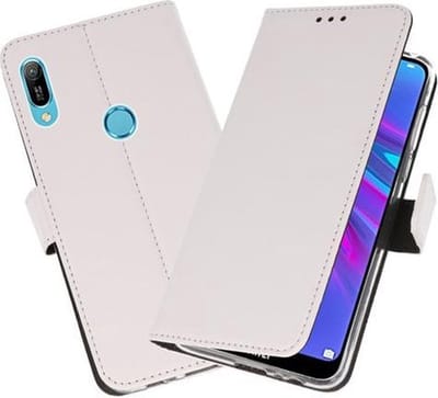 Bestcases Pasjeshouder Telefoonhoesje Huawei Y6 - Y6 Prime (2019) - Wit