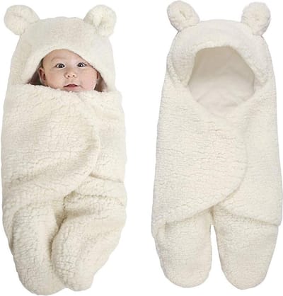 Teddy Babyslaapzak - Inbakerdoek Baby newborn 0-2 mnd - Crème