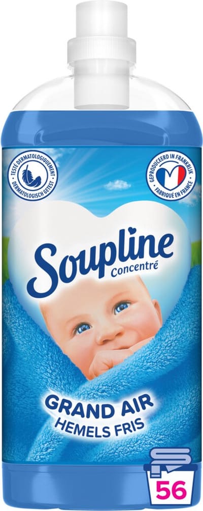 Soupline Hemels Fris Geconcentreerde Wasverzachter 12 x 52 wasbeurten - Voordeelverpakking