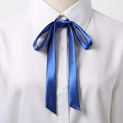 Kleine stropdas Strik College Stijl Schooluniform Shirt Accessoires Heren Dames Lange Sectie Streamers Kragen Bloemen 1PC gray