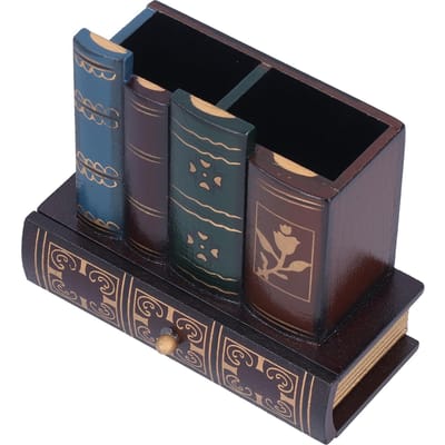 Retro Stijl Potloodhouder Pennenbeker Bureau Opbergorganizer Decoratie voor Thuis Kantoor black