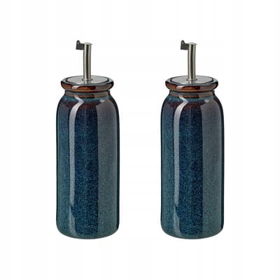 BRUGDHAJ Olijfolie Fles - Blauw Keramiek - 19 cm