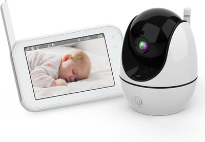 EP-1080P28 - Baby Monitor met Camera - 4.3” LCD Scherm - 2-Way Talk - Nachtzicht - Temperatuursensor - 355° PTZ - 8 Lullabies - 300m Bereik
