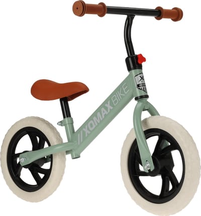 XQMAX- Loopfiets -12 inch - Matgroen- EVA banden -Lekvrij-Slijtvast- D 30cm.