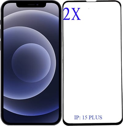 Apple iPhone 15 PLUS Screenprotector Beschermglas Glazen Screenprotector HD 9H geschikt geschikt voor Apple iPhone 15 PLUS- 2stuk