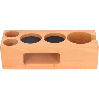 Support en Bois pour Tasseur de Filtre à Café Multifonctionnel en Bois Tapis de Tasseur de Café pour Machine à Café 2,3 pouces