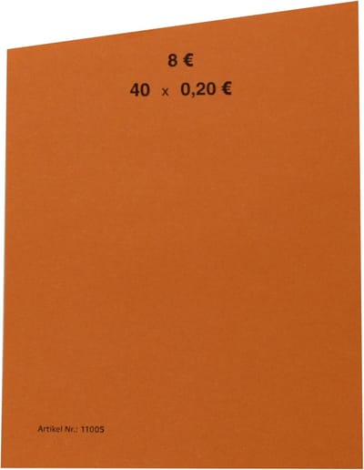 Muntrollen Papier - Geldrollen - Munten Sorteren - Duitse Kwaliteit - 100 Stuks - Oranje
