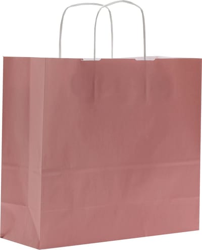 Papieren tasjes 50 stuks - Roze - 32x12x29 - Cadeautasjes - Papieren tasjes met handvat