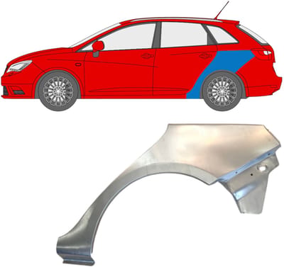 Reparatiepaneel achterspatbord voor Seat Ibiza 2008-2017 / Links / COMBI