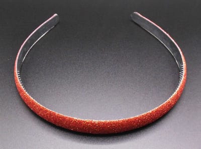 Diadeem rood glitter