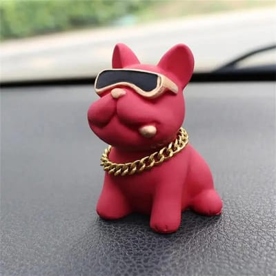 Slijtvaste Bulldog Autoornamenten Voelen Comfortabel Aan Hars Materiaal Auto Dashboard Decoratie Auto Accessoires Interieur Decor