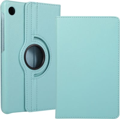 Geschikt Voor: Samsung Galaxy Tab A8 2021 Multi Stand Case - 360 Draaibaar Tablet hoesje - Tablethoes - Turquoise