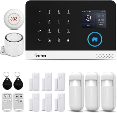 Draadloos Alarmsysteem - Home Security Set - Huis Beveiligen - Geen Maandelijkse Kosten - 120 Decibel - Wit