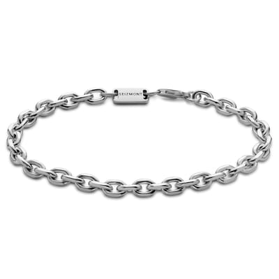 Argentia | 925s | 6 mm Gerhodineerde Sterling Zilveren Schakelarmband