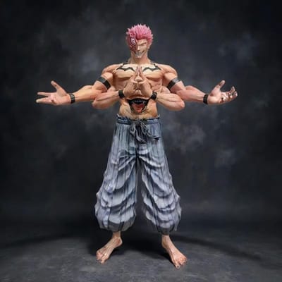 30cm Jujutsu Kaisen Koning van Vloeken GK Ryomen Sukuna PVC Beeldjes Prachtig Standbeeld Anime Model Speelgoed Huis Ornament Verzamelaar Hoge Kwaliteit Cadeau black